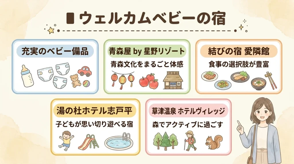 3〜5歳の幼児連れ旅行におすすめの宿5選