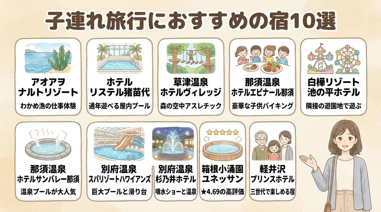小学生が夢中で遊べるおすすめの宿・ホテル10選