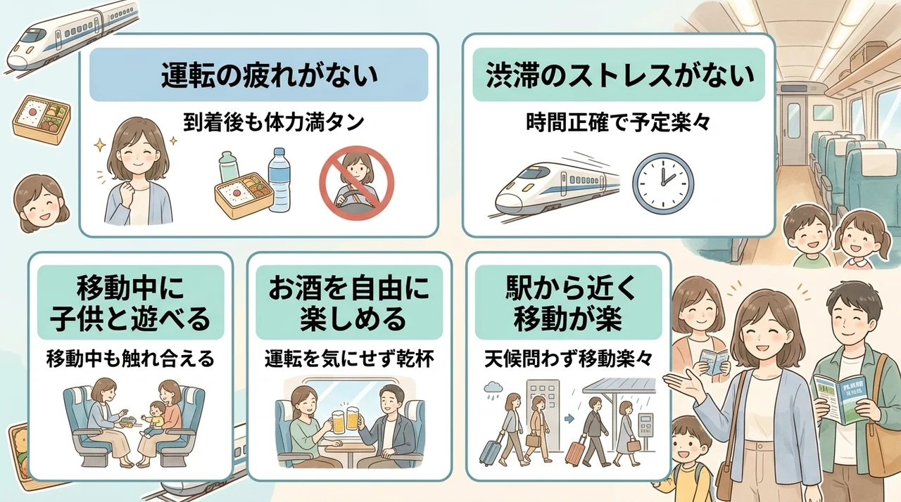 車なしで子連れ旅行をするメリット｜移動中も親子で楽しめる