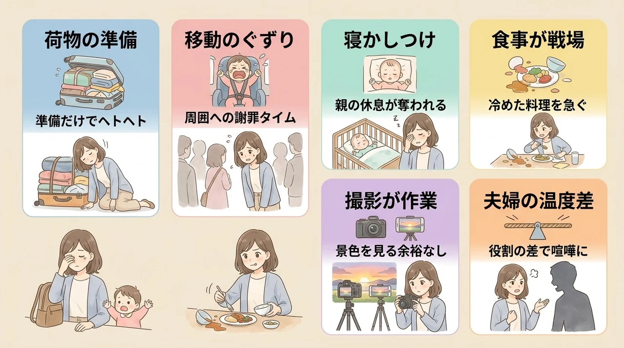 子連れ旅行が疲れるだけと感じるのが当然な理由