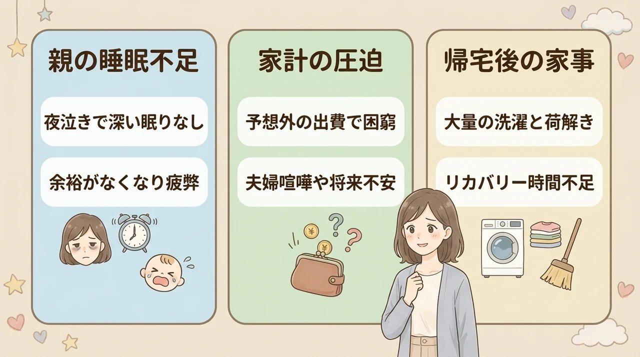 無理をしないための家族旅行における3つのデメリット