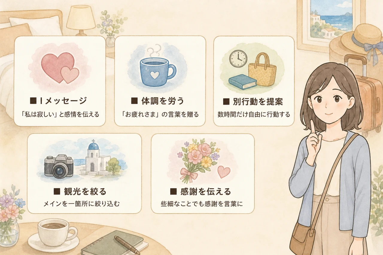 新婚旅行中に寝てばかりのパートナーへの上手な伝え方