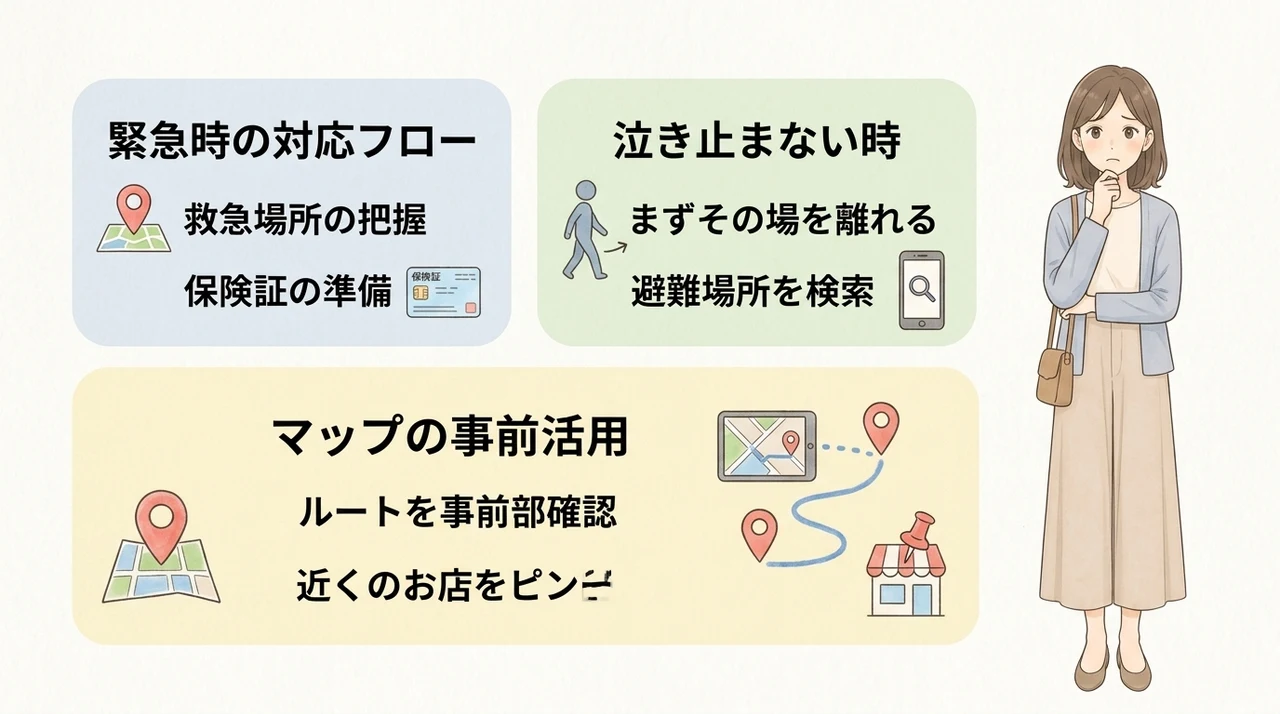 ワンオペ旅行のトラブル対策!不測の事態の切り抜け方