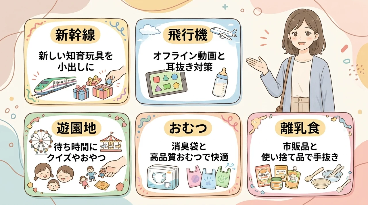 子連れ旅行の移動中にぐずりを防ぐ神アイテム