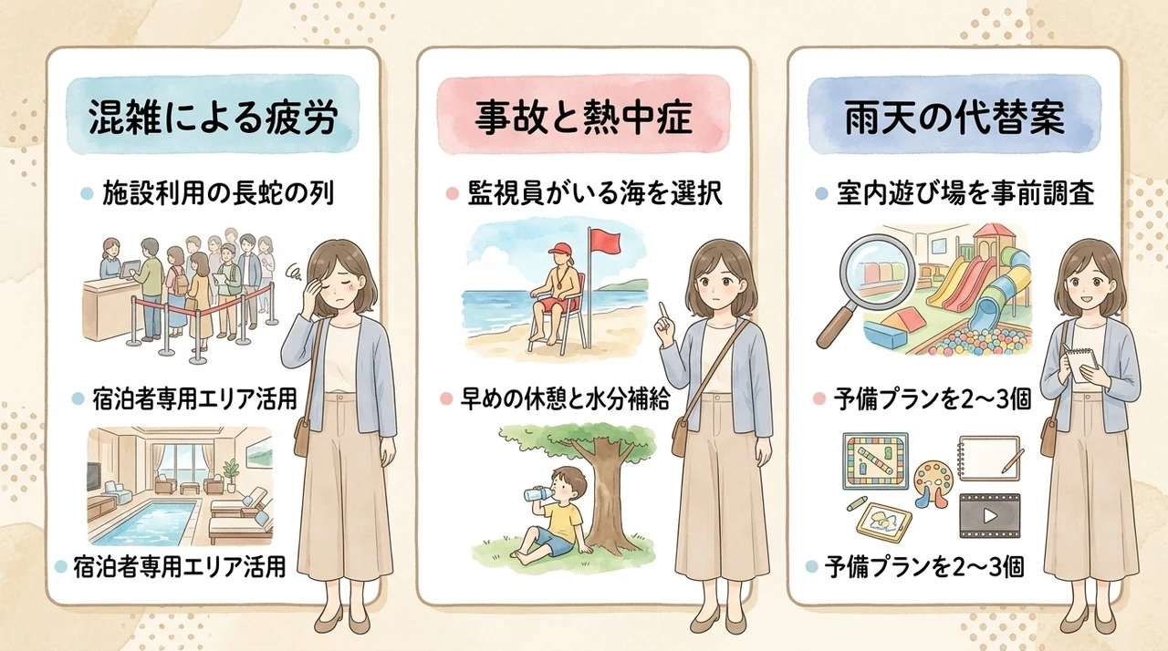 子連れ海旅行の注意点|事前に知っておくべきデメリット3選