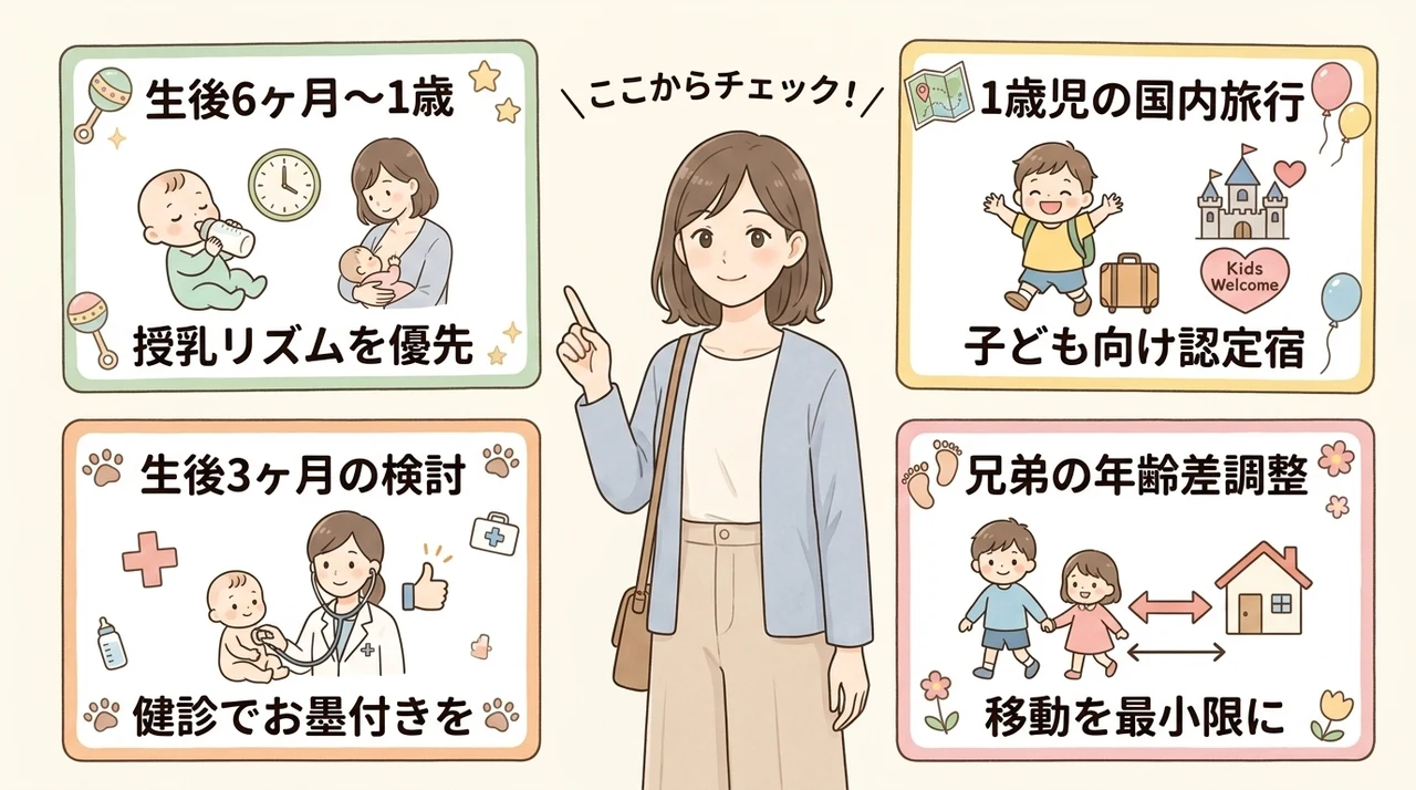 子連れ旅行は何歳から?おすすめの時期と年齢別特徴