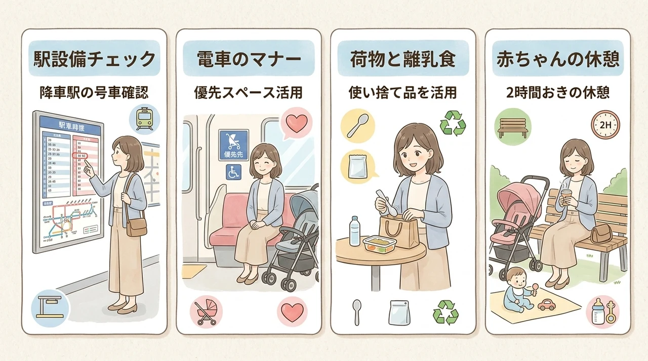 電車＋ベビーカーで回る際の基本ルールと準備（安心・快適に）