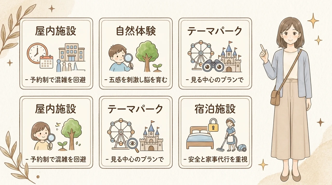 スポット選びの基準：1歳児が楽しめて親も安心な施設とは