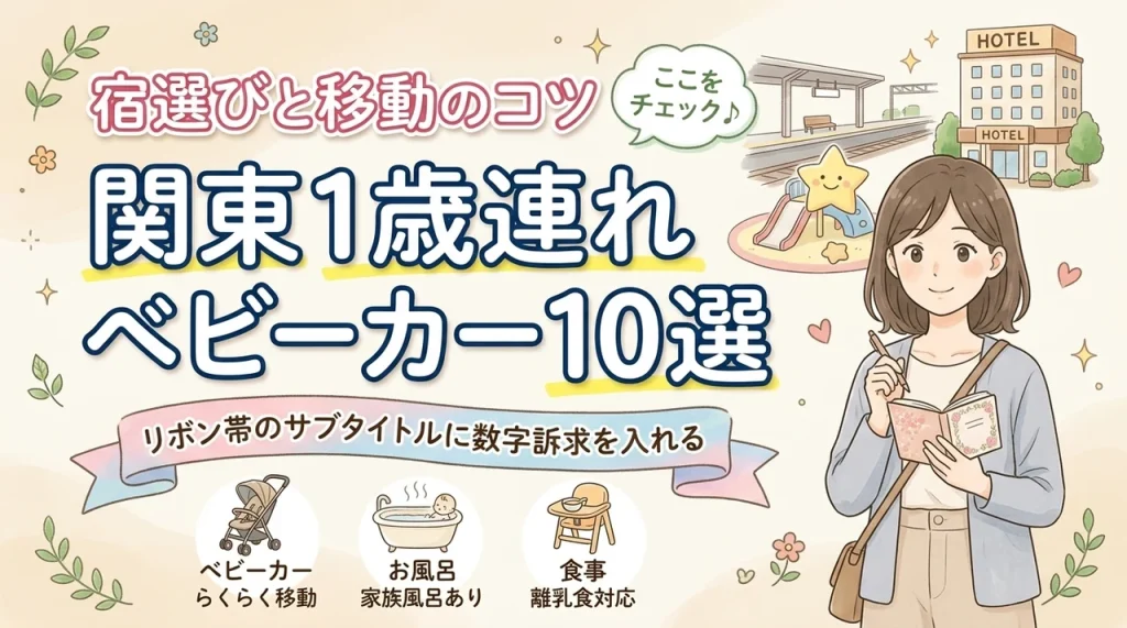 ベビーカーで回る関東1歳連れおすすめコース10！親が疲れにくい宿選びと移動のコツ